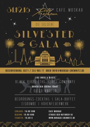 Die goldene Silvestergala Angebote Cafe Moskau
